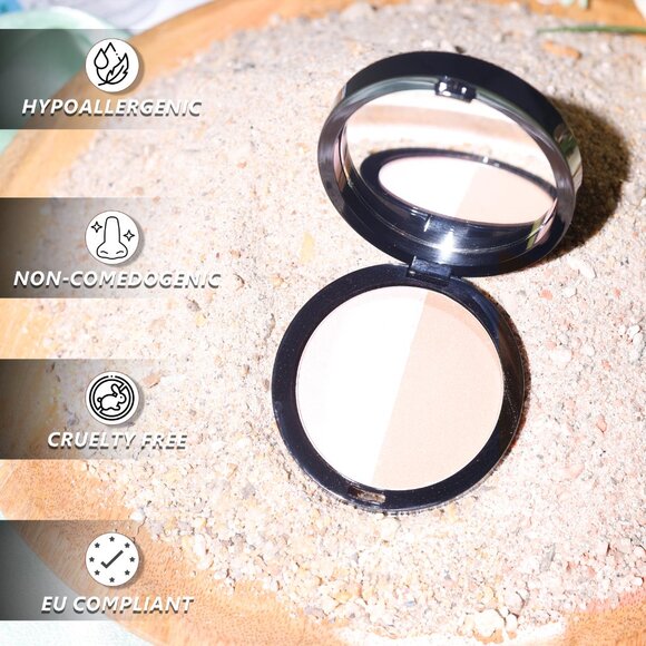 Brown Bronzer and Contour Compact with Matte Finish - Picture 4 of 13